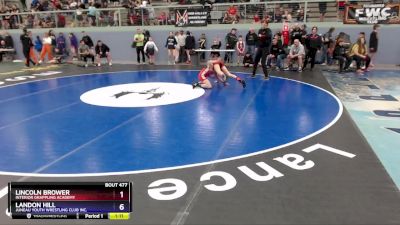 102 lbs Semifinal - Lincoln Brower, Interior Grappling Academy vs Landon Hill, Juneau Youth Wrestling Club Inc.