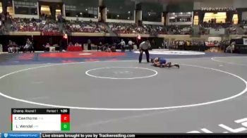 152-3A/4A Champ. Round 1 - Lincoln Wendel, Springbrook vs Evan Cawthorne, James Hubert Blake