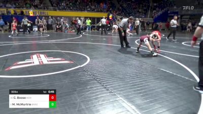 90 lbs Semifinal - Colton Boose, New Oxford vs Maxon McMurtrie, Bradford