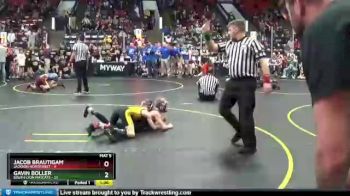 77 lbs Semis & 1st Wrestleback (8 Team) - Jacob Brautigam, Jackson Northwest vs Gavin Boller, South Lyon Matcats