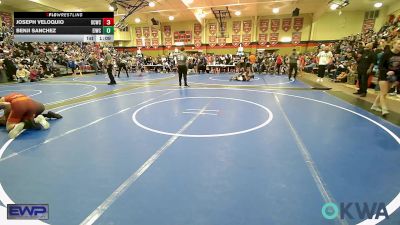 132 lbs Quarterfinal - Joseph Veloquio, Dark Cloud Wrestling Club vs Benji Sanchez, Eufaula Ironheads Wrestling Club