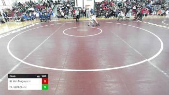 132 lbs Final - Brent Von Magnus, Bridgewater-Raynham vs Nicholas Ugolini, Agawam