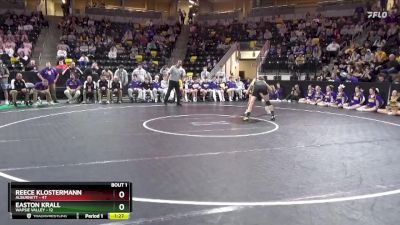 150 lbs Quarterfinal - Reece Klostermann, Alburnett vs Easton Krall, Wapsie Valley