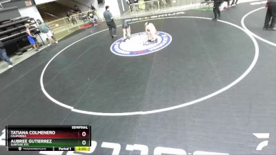 118 lbs Semifinal - Aubree Gutierrez, Surfside RTC vs Tatiana Colmenero, California