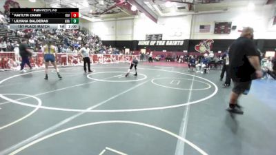 125 lbs 1st Place Match - Lilyana Balderas, Anaheim vs Kaitlyn Crain, Redlands East Valley