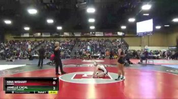 136 lbs Cons. Round 4 - Janelle Cacal, Discovery Canyon vs Nina Wishart, Golden