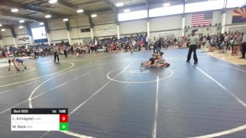 106 lbs Quarterfinal - Logan Armagost, Ajwc vs Michael Rock, War Wc