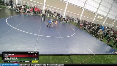 63 lbs Cons. Round 2 - Jace Pena, Idaho vs Bora Tork Jr., Grandview Wolves WC