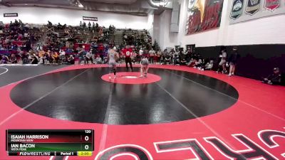 120 lbs Semifinal - Isaiah Harrison, Mountain View vs Ian Bacon, Vista Peak