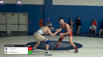 120 lbs Consolation - Landon Davis, Mt. Anthony vs Eli Bonning, Essex