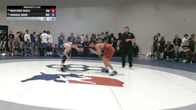 65 kg Cons. Sub-rd Of 32 - Brayden Sigle, Steller Trained Wrestling vs Joshua Kerr, Wichita Training Center
