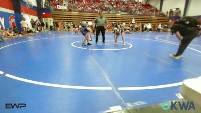 73 lbs Quarterfinal - Bodey Phillips, Bristow Elementary Wrestling Club vs Paden Rumsey, Pawhuska Elks Takedown