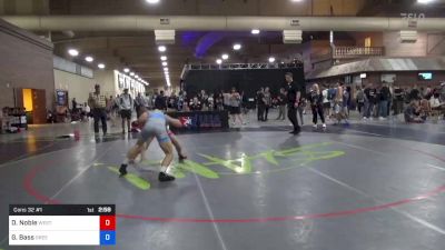 70 kg Cons 32 #1 - Dean Noble, Western Colorado Wrestling Club vs Garrett Bass, Green Machine Wrestling Club