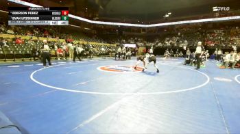 113 Class 3 lbs Cons. Round 3 - Eberson Perez, McDonald County vs Evan Litzsinger, Hillsboro