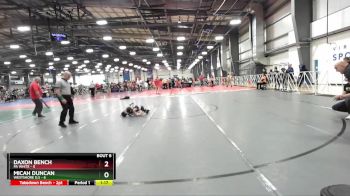 52 lbs Rd# 3 12:00pm Friday - Micah Duncan, Westshore D.S vs Daxon Bench, PA White