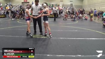 96 lbs Round 2 (6 Team) - Colton Schultz, American Gladiators-Havoc vs Sebastian Gracia, Indiana Outlaws