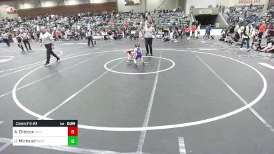 40 lbs Consi Of 8 #2 - Aceton Otteson, No Team vs Jordan Michaud, Westside Wrestling Inc