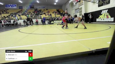 86 lbs Consolation - Chance Stenzel, Grove vs Holden Callihan, Jay Junior High