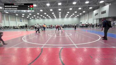 160 lbs Round Of 64 - Nicolas Barrett, VA vs Brayden Slugg, PA