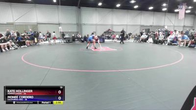 105 lbs Round 2 (8 Team) - Kate Hollinger, Pennsylvania vs Monee Cordero, California Red