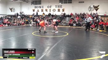 285 lbs 1st Place Match - Isaac Jones, Nashua-Plainfield vs Tryston Johnson, Waukon