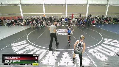 78 lbs Round 3 (4 Team) - CAEL SCHLUETER, Death Row vs Kaikoa Apostol, West Coast Elite