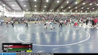 150 lbs Champ. Round 2 - Brian West, Canyon View vs Riley Duke, Wasatch