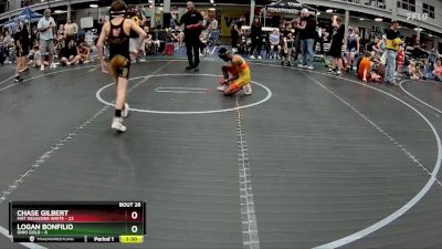 76 lbs Round 7 (8 Team) - Logan Bonfilio, Ohio Gold vs Chase Gilbert, Mat Assassins White