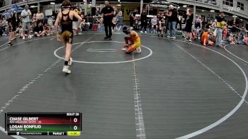 76 lbs Round 7 (8 Team) - Logan Bonfilio, Ohio Gold vs Chase Gilbert, Mat Assassins White