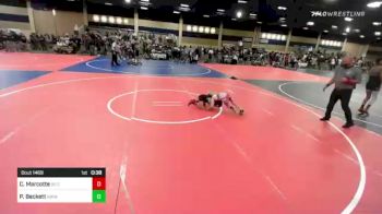 58 lbs Final - Cael Marcotte, So Cal Grappling vs Preston Beckett, Nwwc