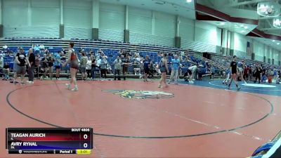 155 lbs Cons. Semi - Teagan Aurich, IL vs Avry Ryhal, PA