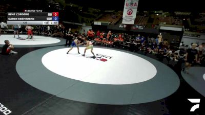 126 lbs Rene Cordero, SDIKWA - San Diego-Imperial Kids Wrestling Association vs Garen Keshishian, OCWA - Orange County Wrestling Association