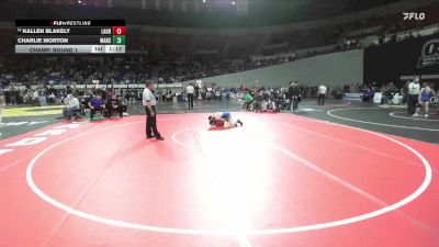 4A Boys 113 lbs Champ. Round 1 - Kallen Blakely, La Grande Boys vs Charlie Morton, Marshfield Boys