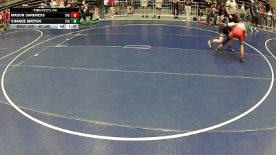 102 lbs Quarters - Mason Sandness, Team Prestige Wrestling vs Chance Mattox, Scrap Yard Garage