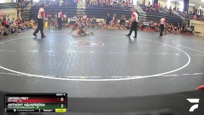 108 lbs Semis & 1st Wrestleback (8 Team) - Anthony Aquafredda, The Untouchables Black vs Jayden Frey, Mat Rats