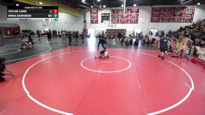100 lbs Round 3 - Taylor Linse, La Sierra vs Erika Sarkisian, Burbank