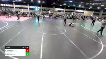 123 lbs Quarterfinal - Lorenzo Gallegos, NM Gold vs Ben Kohler, Wasatch WC