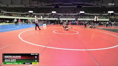 Rookie 3-5 60 Cons. Round 2 - Simon Shipp, Norfolk Christian vs Hunter Galeano, Grafton Youth Wrestling