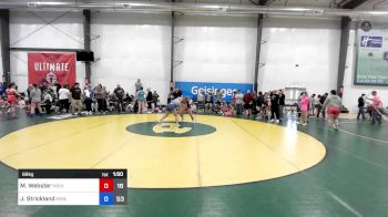 68 kg 5th Place - Mackenna Webster, Michigan Rev Blue vs Jameson Strickland, MGW Rebels