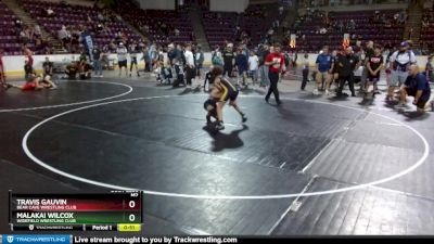 105 lbs Cons. Round 3 - Malakai Wilcox, Widefield Wrestling Club vs Travis Gauvin, Bear Cave Wrestling Club