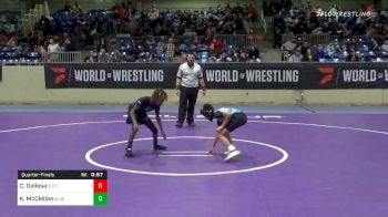 76 lbs Quarterfinal - Cruz Dellosa, Southmoore WC vs Kayden McClellan, Blue T Panthers