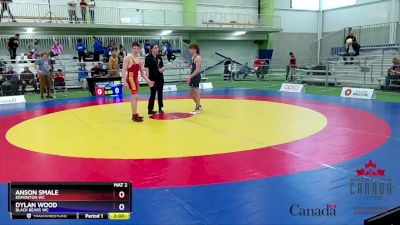 55kg 5th Place Match - Anson Smale, Edmonton WC vs Dylan Wood, Black Bears WC