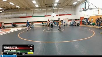 110 lbs 1st Place Match - Trevin Shaffer, Thermopolis Middle School vs Bensen Jolley, Rocky Mountain Middle School