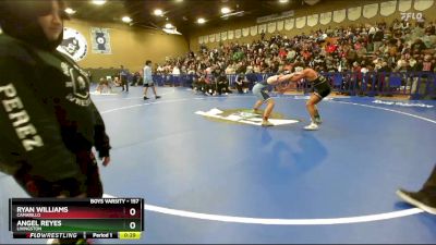 157 lbs Cons. Round 2 - Angel Reyes, Livingston vs Ryan Williams, Camarillo