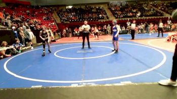 92 lbs Semifinal - Garrison Huffman, Vinita Kids Wrestling vs Aiden Bayer, Broken Arrow Wrestling Club