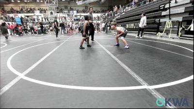 90-105 lbs Rr Rnd 2 - Wesley McCracken, Lions Wrestling Academy vs Rayden Lane, Midwest City Bombers Youth Wrestling Club