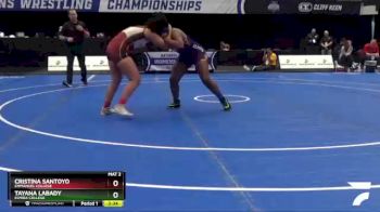 191 lbs Champ. Round 1 - Cristina Santoyo, Emmanuel College vs Tayana Labady, Elmira College