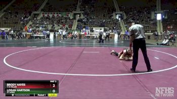 1A-4A 132 1st Place Match - Logan Hartson, St James vs Brody Hayes, T. R. Miller