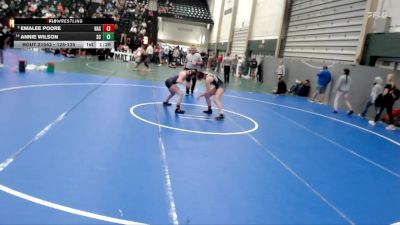 128-135 lbs Semifinal - Annie Wilson, Sedgwick County vs Emalee Poore, Hastings