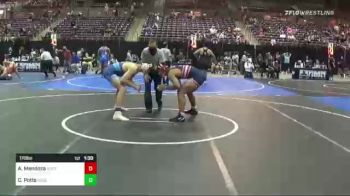 170 lbs Quarterfinal - Airamis Mendoza, North Coast Grapplers vs Cannon Potts, Deschutes MC